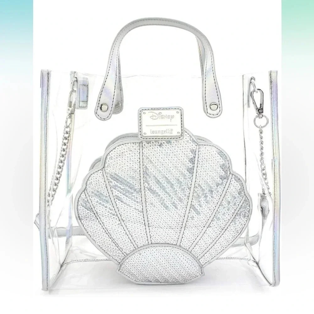 NWT Loungefly X Disney The Little Mermaid Ariel 30th Anniversary Hologram Purse - Picture 1 of 10